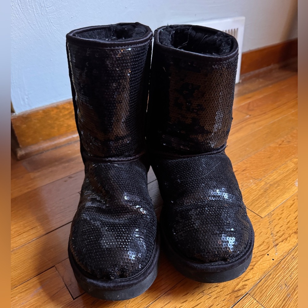 UGG Black Sequin Boots